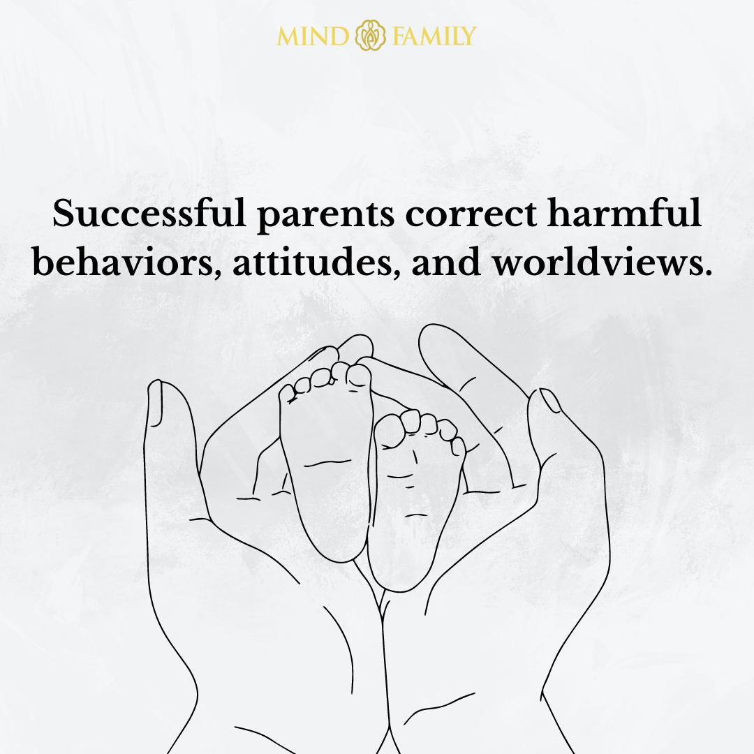 Successful parents correct harmful behaviors