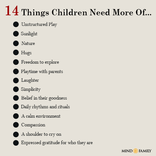 14 Things Children Need More Of