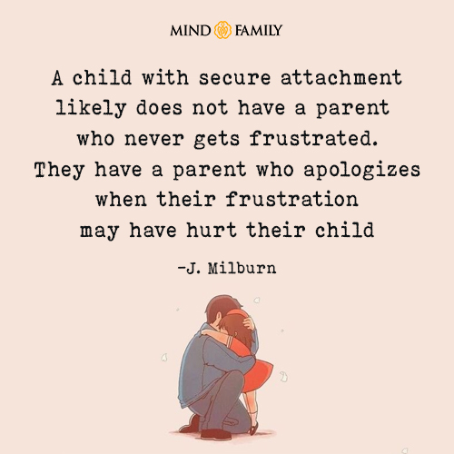 A child with secure attachment