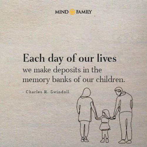 Each Day Of Our Lives We Make Deposits