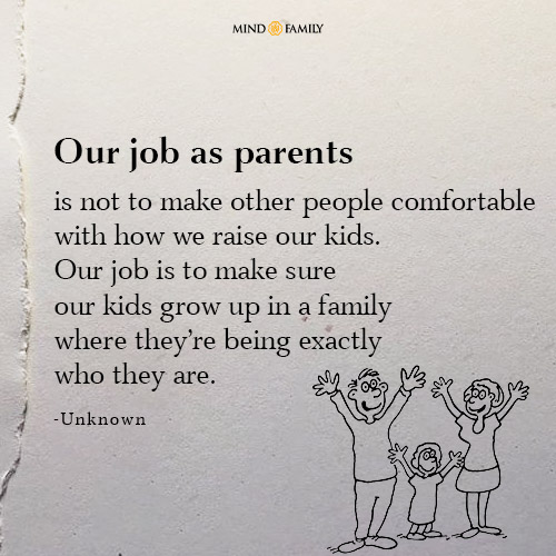 Our job as parents
