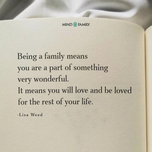 Being A Family Means You Are A Part