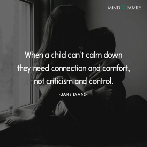 When A Child Cant Calm Down