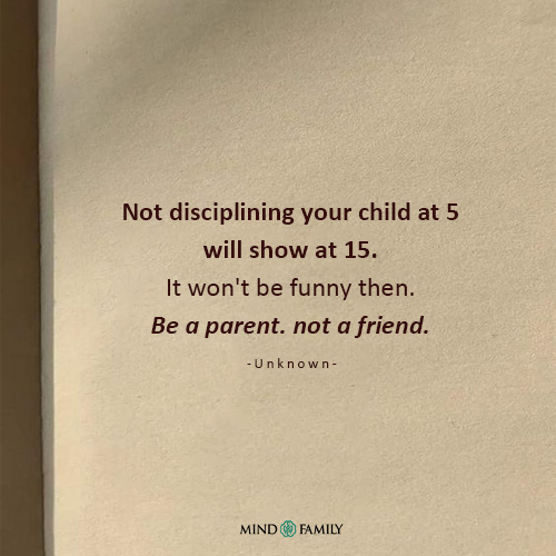 Not Disciplining Your Child