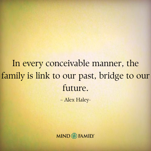 Family Is Link to Our Past, Bridge to Our Future Quote