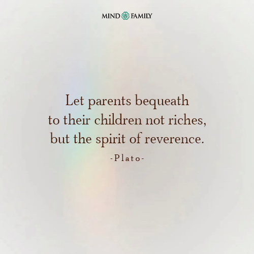 Let Parents Bequeath To Their – Values