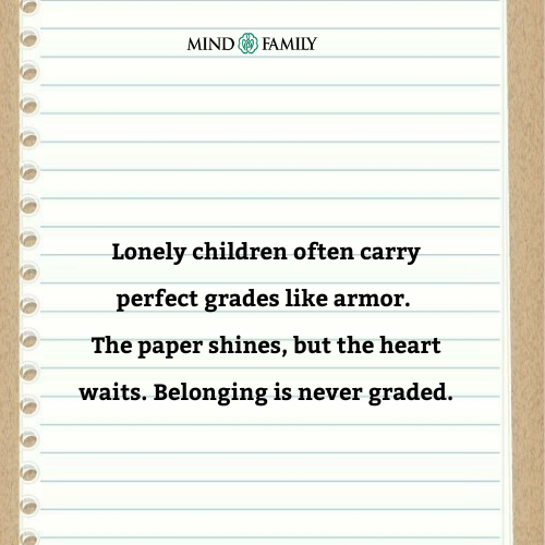 Lonely children often carry perfect – Perfectionism Loneliness Thought