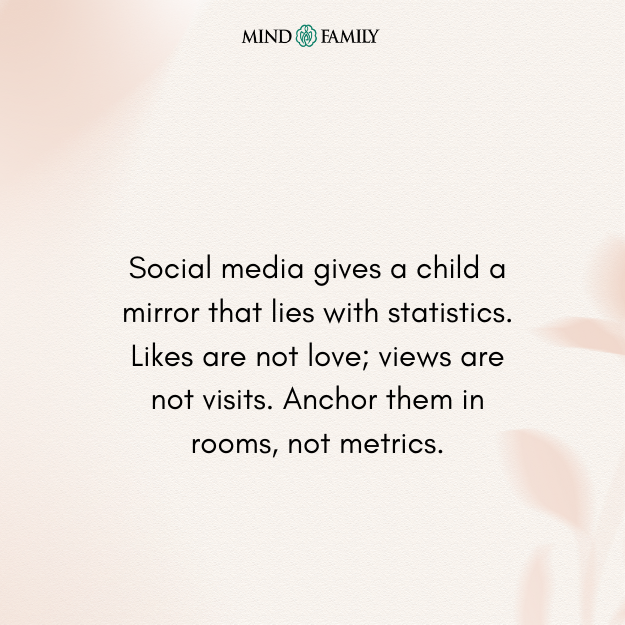 Social media gives a child – Comparison Loneliness Thought