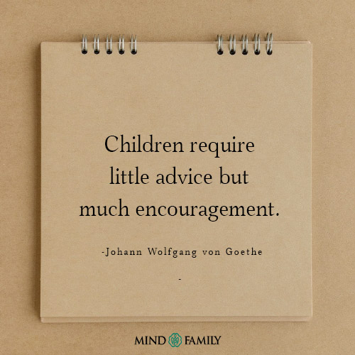 Children Require Little Advice But – Encouragement