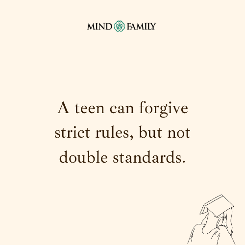 Teens Carry Hypocrisy Heavier Than Rules – Parenting