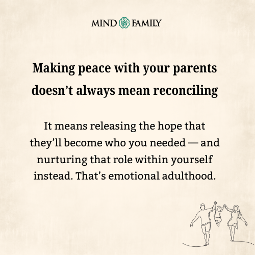 Peace With Parents Is An Inside Job – Family Healing Psychology