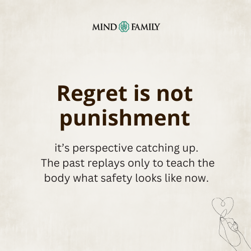 Regret Is The Mind Rehearsing What It Can Now Understand