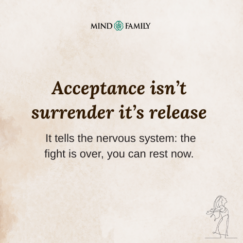 Acceptance Turns Resistance Into Relief
