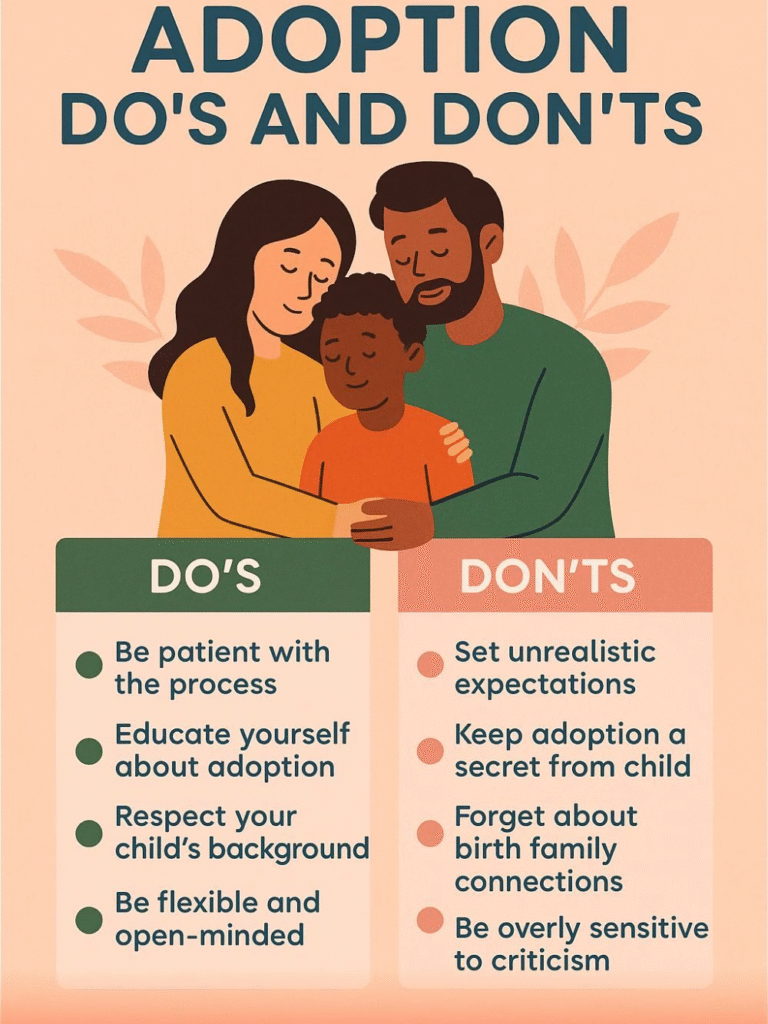 Do's and Don'ts of adopting a child