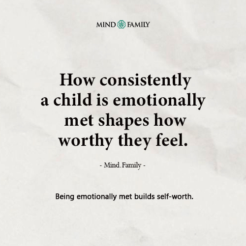 Children Learn Self-Worth From Emotional Attunement
