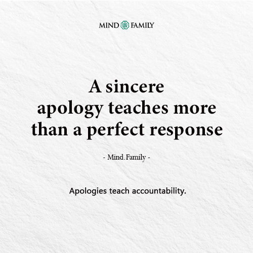 Children Learn Emotional Responsibility From How Adults Apologise