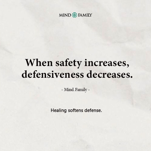 Emotional Healing Reduces The Need To Defend Yourself