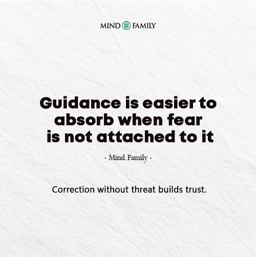 Children Feel Secure When Correction Is Not Delivered With Threat