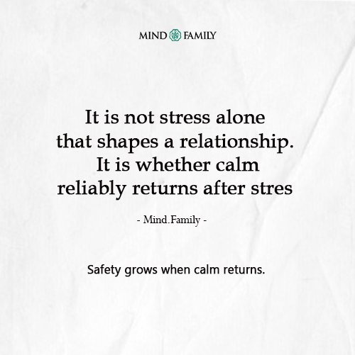 Emotional Safety Requires Consistent Recovery After Stress